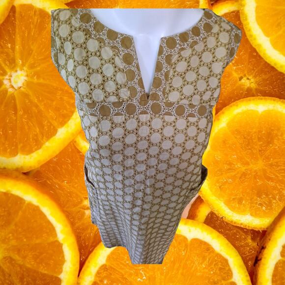 NWT Aryeh V Neck Geometric Shape Sleeveless Dress Size Medium - Picture 3 of 7